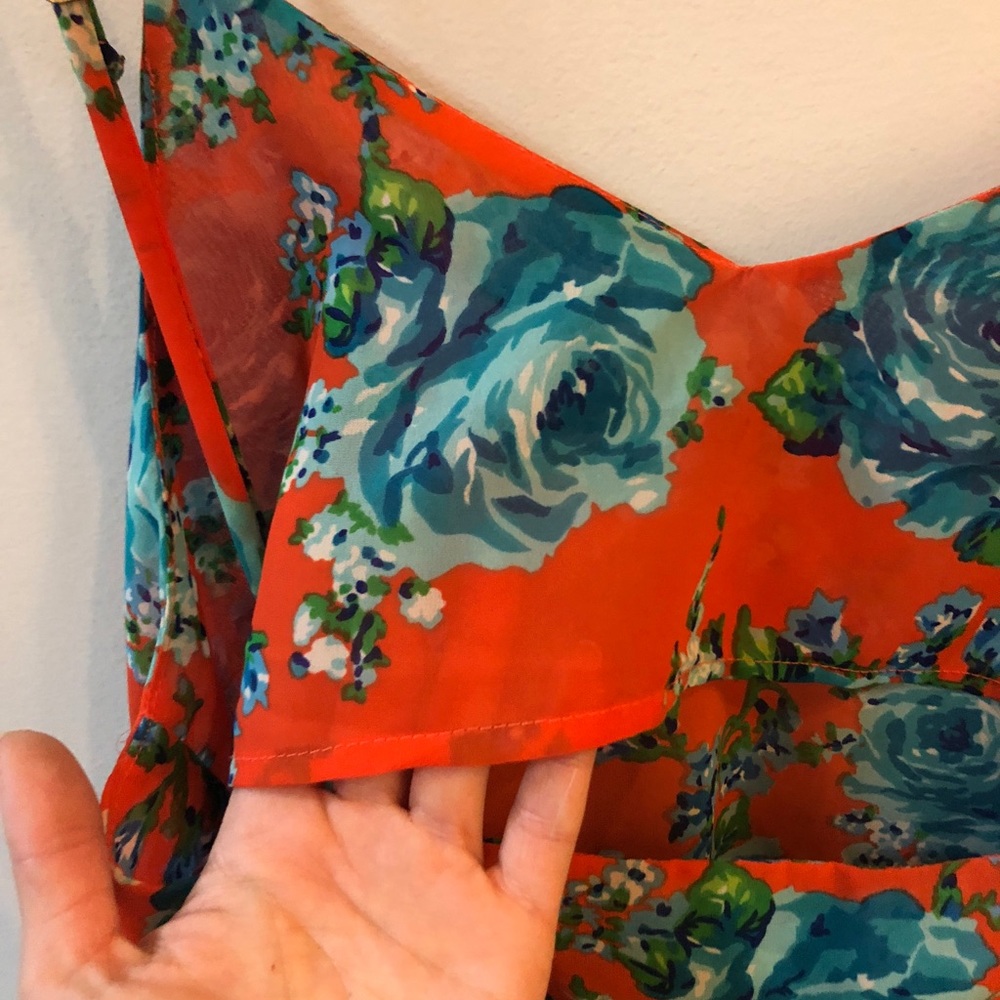 Show Me Your Mumu Topslip Coral Firework Flower-S - Picture 5 of 5